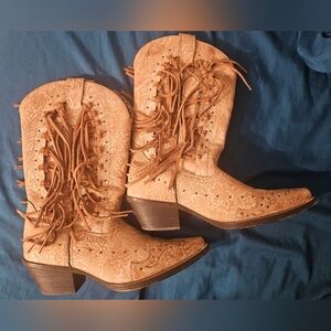 Laredo womens Fringe Leather cowboy  boots.  Size‎ 8